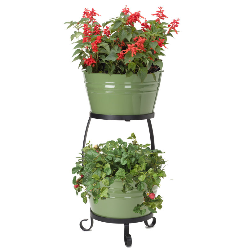 Houston International Round 2Piece Iron Pot Planter Wayfair